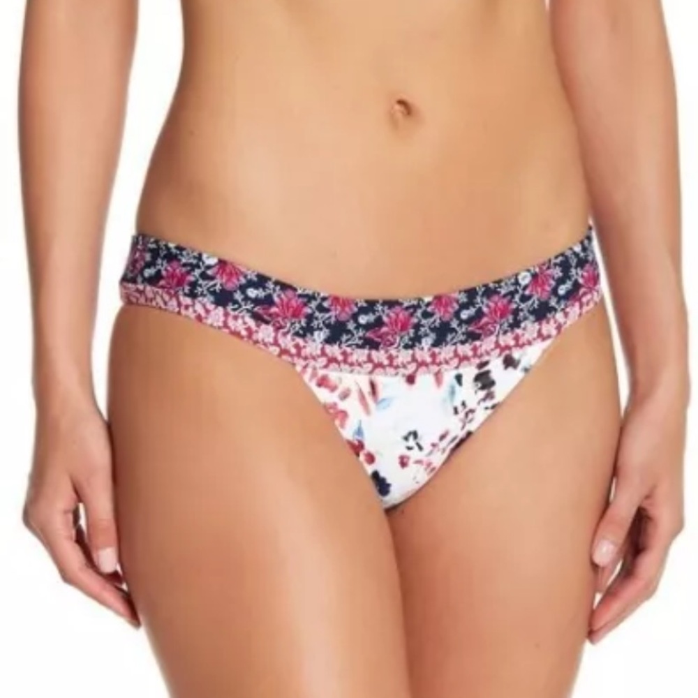 LUCKY BRAND Women's Floral Prints Bikini Bottom Size M